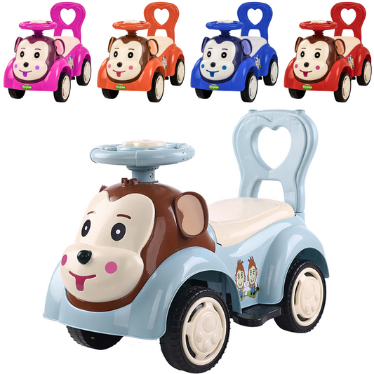 Baby Ride-On Car for Kids | Push Car with Music & Fun Design | Assorted Colors
