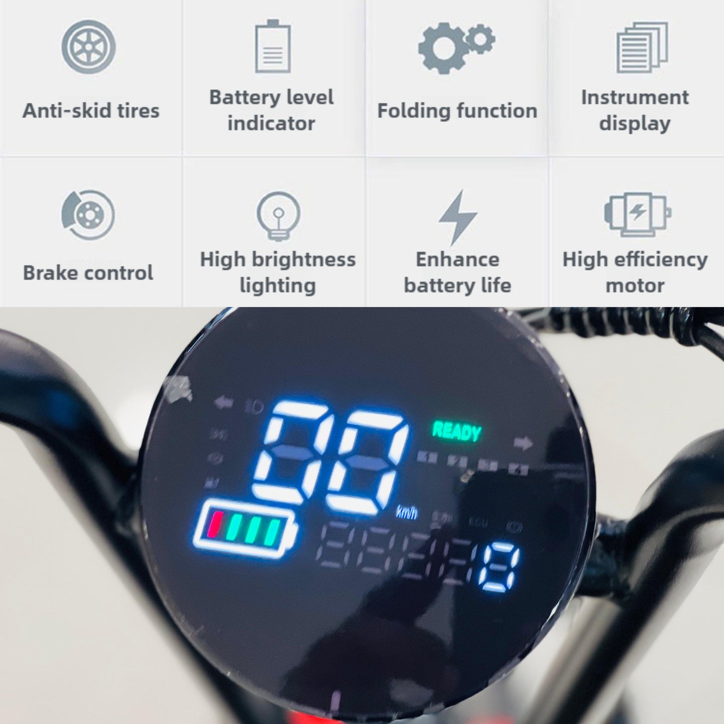 XR 3-Wheel Electric Scooter | 48V Battery | 40 KM/H | Long Range | 1 Year Motor Warranty