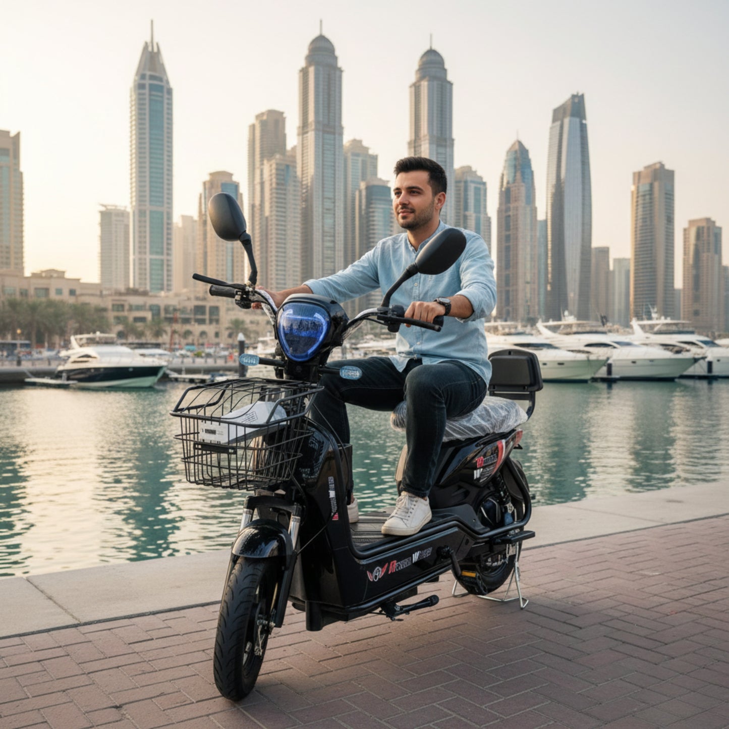 JY14 Electric Scooter 48V 12Ah | 350W Motor | 2-Seater Delivery Scooter | Up to 60 KM/H | Fully Assembled