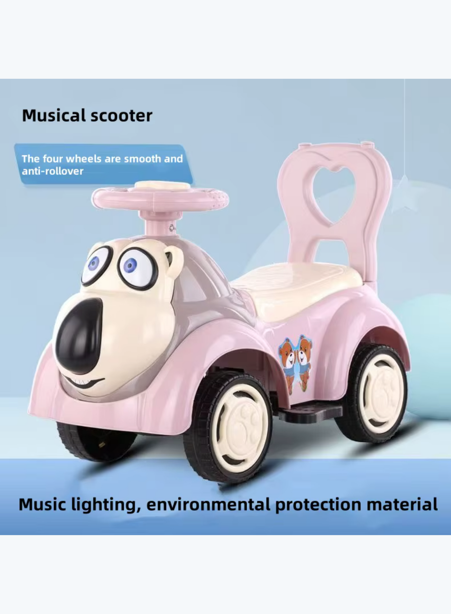 Baby Ride-On Car for Kids | Push Car with Music & Fun Design (Ages 1–3)