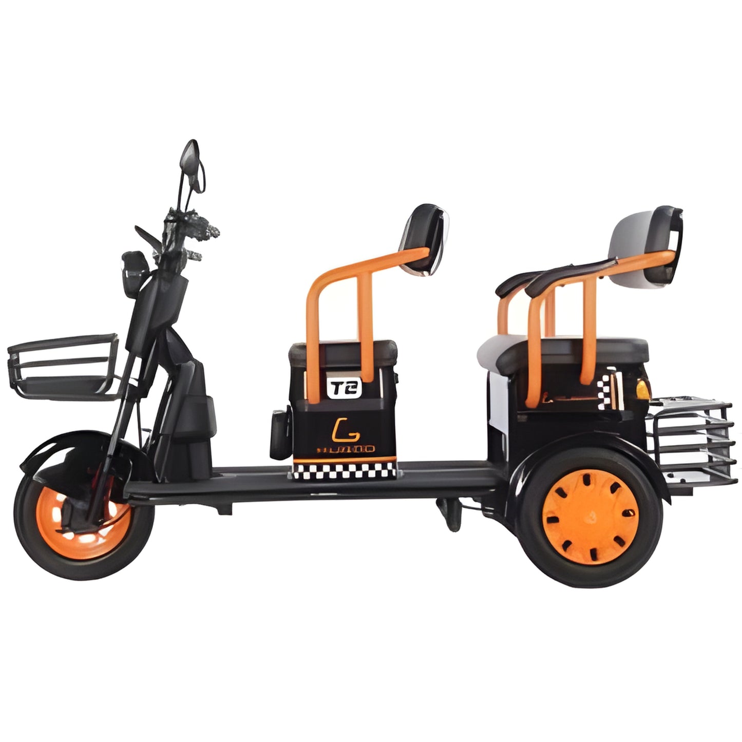 Kugoo T2 500W 3-Wheel Electric Tricycle for 3 Adults – 60V/20Ah Battery, 35KM/H Speed, Hydraulic Suspension, LED Lights | Rafplay UAE
