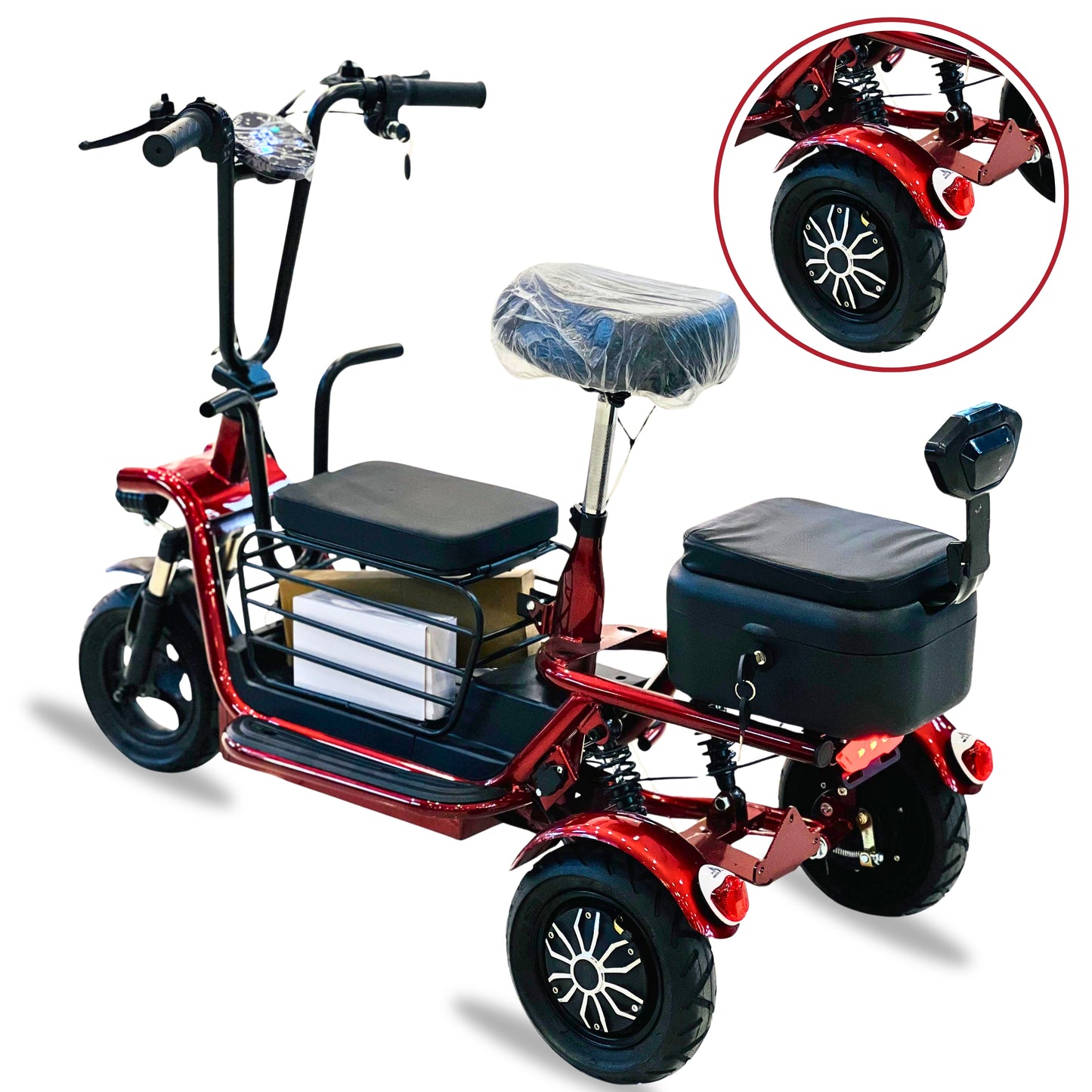 XR 3-Wheel Electric Scooter | 48V Battery | 40 KM/H | Long Range | 1 Year Motor Warranty