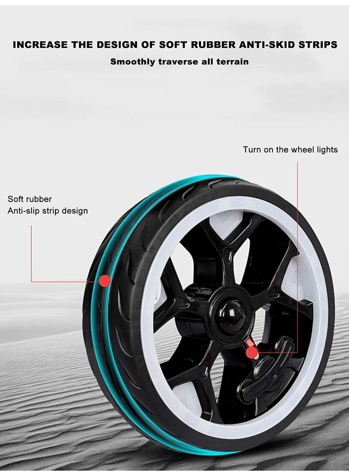 Electric 3-Wheel Ride-On Motorcycle for Kids – LED Lights, Music & Rechargeable Battery, Red