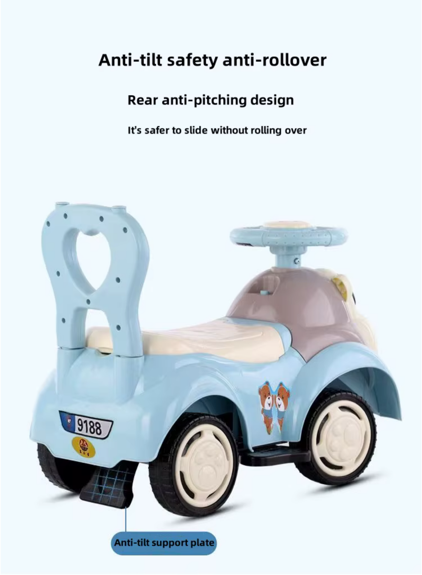 Baby Ride-On Car for Kids | Push Car with Music & Fun Design (Ages 1–3)