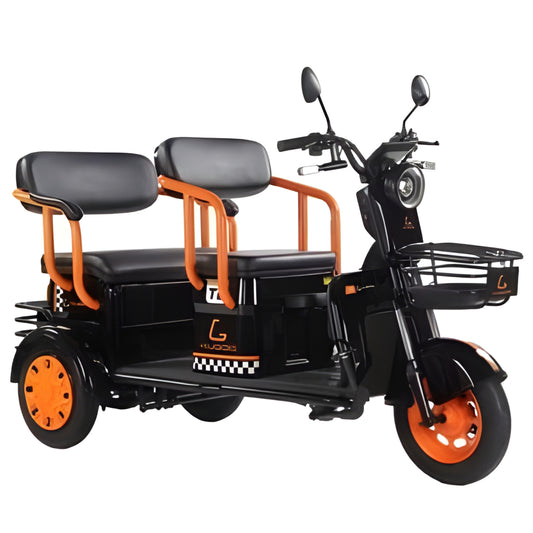Kugoo T2 500W 3-Wheel Electric Tricycle for 3 Adults – 60V/20Ah Battery, 35KM/H Speed, Hydraulic Suspension, LED Lights | Rafplay UAE