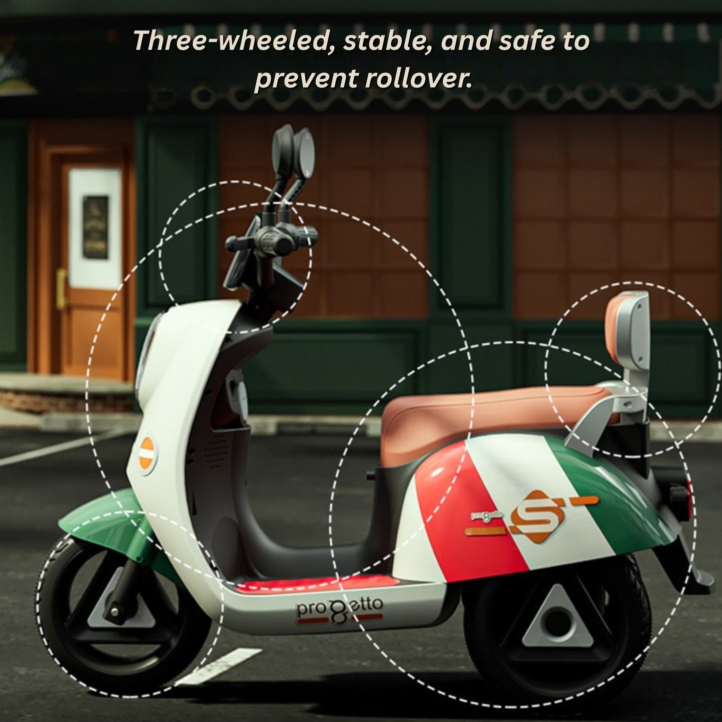 Electric 3-Wheel Ride On Motorcycle for Kids (2–8 Years) | Rechargeable Battery Sports Bike with Lights & Music | White